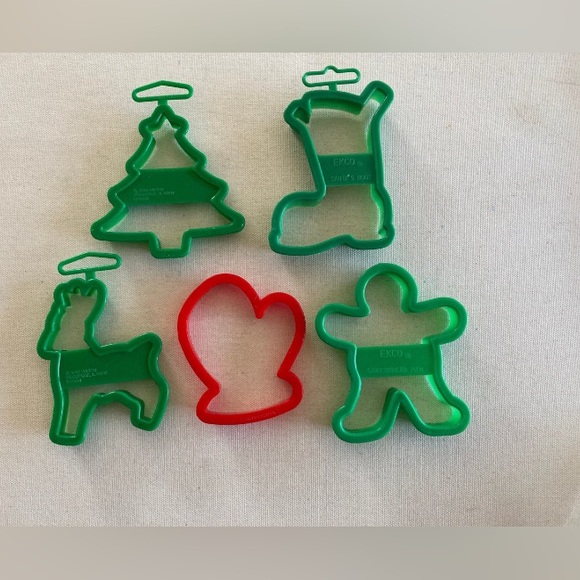 Holiday Cookie Cutters for Christmas Baking Christmas Tree Gingerbread Man Boot - Picture 2 of 8